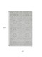 3' X 5' Silver And Gray Geometric Washable Area Rug With UV Protection