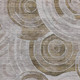 3' X 5' Brown And Gray Geometric Washable Area Rug With UV Protection