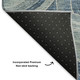 3' X 5' Blue And Gray Geometric Washable Area Rug With UV Protection