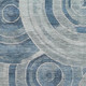 9' X 12' Blue And Gray Geometric Washable Area Rug With UV Protection