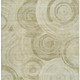 3' X 5' Wheat And Beige Geometric Washable Area Rug With UV Protection