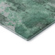 9' X 12' Teal And Silver Abstract Washable Area Rug With UV Protection