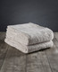 Set of Two Beige Cotton 13" X 13" Quick Dry Terry Cloth Washcloths