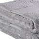 Set of Two Light Gray Cotton 30" X 54" Quick Dry Terry Cloth Bath Towels
