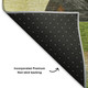 10' X 14' Green Black And Gold Abstract Washable Area Rug With UV Protection
