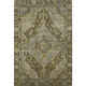 5' X 8' Brown And Gray Oriental Washable Area Rug With UV Protection