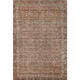 9' X 12' Copper And Beige Oriental Washable Area Rug With UV Protection