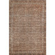 10' X 14' Copper And Beige Oriental Washable Area Rug With UV Protection