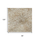 8' X 10' Coral And Ivory Oriental Washable Area Rug With UV Protection