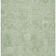 5' X 8' Artichoke Green And Ivory Damask Washable Area Rug With UV Protection