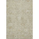 9' X 12' Beige And Ivory Damask Washable Area Rug With UV Protection