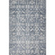 8' X 10' Blue And Ivory Oriental Washable Area Rug With UV Protection