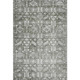 5' X 8' Pewter And Silver Oriental Washable Area Rug With UV Protection