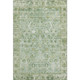 5' X 8' Artichoke Green And Ivory Oriental Washable Area Rug With UV Protection