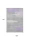 9' X 12' Lavender And Ivory Abstract Washable Area Rug With UV Protection