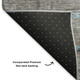 10' X 14' Teal Gray And Ivory Abstract Washable Area Rug With UV Protection