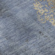 10' X 14' Denim Blue And Beige Floral Washable Area Rug With UV Protection