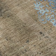 8' X 10' Taupe And Blue Floral Washable Area Rug With UV Protection