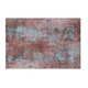 3' X 5' Coral And Blue Abstract Washable Area Rug With UV Protection