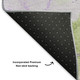 8' X 10' Artichoke Green And Lavender Abstract Washable Area Rug With UV Protection
