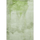 8' X 10' Artichoke Green And Ivory Abstract Washable Area Rug With UV Protection