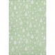 9' X 12' Mint Green And Ivory Abstract Geometric Washable Area Rug With UV Protection