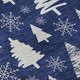10' X 14' Navy Blue And Ivory Abstract Geometric Washable Area Rug With UV Protection