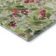 3' X 5' Artichoke Green Red And Ivory Abstract Geometric Washable Area Rug With UV Protection