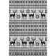 9' X 12' Silver Black And Ivory Abstract Geometric Washable Area Rug With UV Protection
