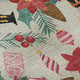 5' X 8' Beige Red And Black Abstract Geometric Washable Area Rug With UV Protection