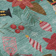10' X 14' Teal Red And Black Abstract Geometric Washable Area Rug With UV Protection