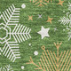 9' X 12' Green Ivory And Gold Abstract Geometric Washable Area Rug With UV Protection