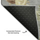 9' X 12' Gray Brown And Beige Polka Dot Washable Area Rug With UV Protection