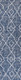 10' Blue And Ivory Trellis Indoor Outdoor Runner Rug