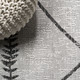 10' Ivory And Black Trellis Indoor Outdoor Runner Rug