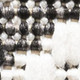 10' Ivory And Black Trellis Indoor Outdoor Runner Rug