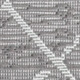8' Gray And Cream Moroccan Indoor Outdoor Runner Rug