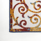 8' Cream Blue And Red Trellis Indoor Outdoor Runner Rug