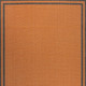 4' X 6' Orange And Dark Gray Striped Indoor Outdoor Area Rug