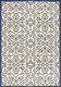 5' X 8' Navy Blue And Beige Geometric Indoor Outdoor Area Rug