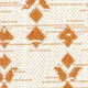 9' X 12' Cream And Orange Trellis Indoor Outdoor Area Rug