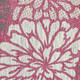 3' X 5' Fuchsia And Light Gray Floral Indoor Outdoor Area Rug