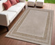 4' X 6' Beige And Cream Indoor Outdoor Area Rug
