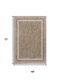 4' X 6' Beige And Cream Indoor Outdoor Area Rug