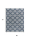 4' X 6' Navy Blue And Cream Floral Indoor Outdoor Area Rug