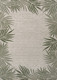 3' X 5' Green And Cream Floral Indoor Outdoor Area Rug