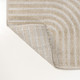 8' X 10' Beige And Cream Striped Indoor Outdoor Area Rug