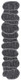 8' Dark Gray And Gray Medallion Indoor Outdoor Runner Rug