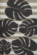 4' X 6' Black And Beige Floral Indoor Outdoor Area Rug