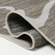 8' Beige And White Animal Print Indoor Outdoor Runner Rug